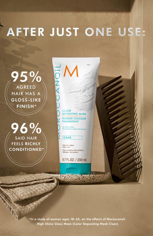 Moroccanoil ® High Shine Gloss Color Depositing Mask Clear In Multi