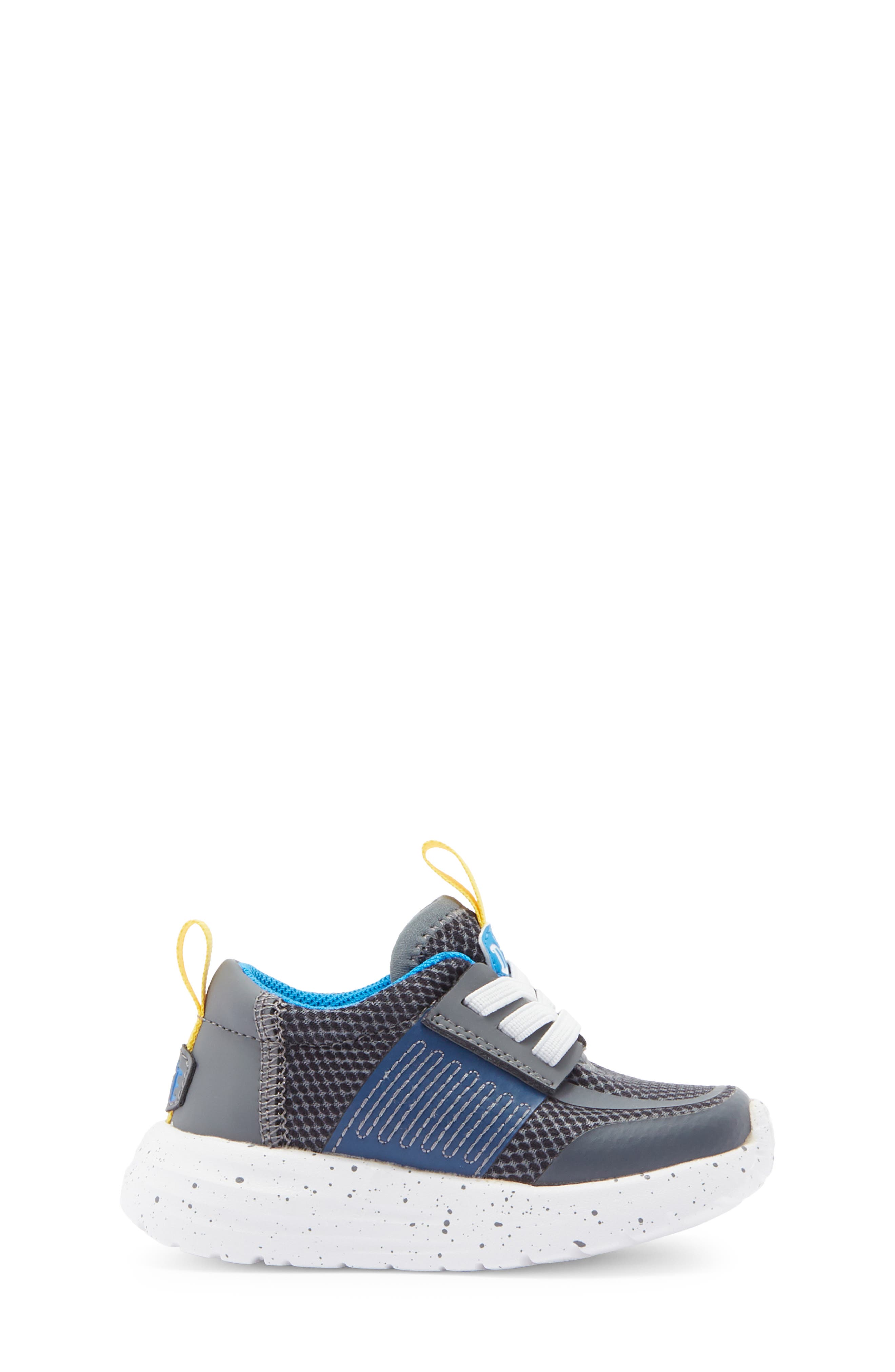 Hey Dude Kids' Sirocoo Play Sneaker, Alternate, color, Varsity Dark Grey/ Blue