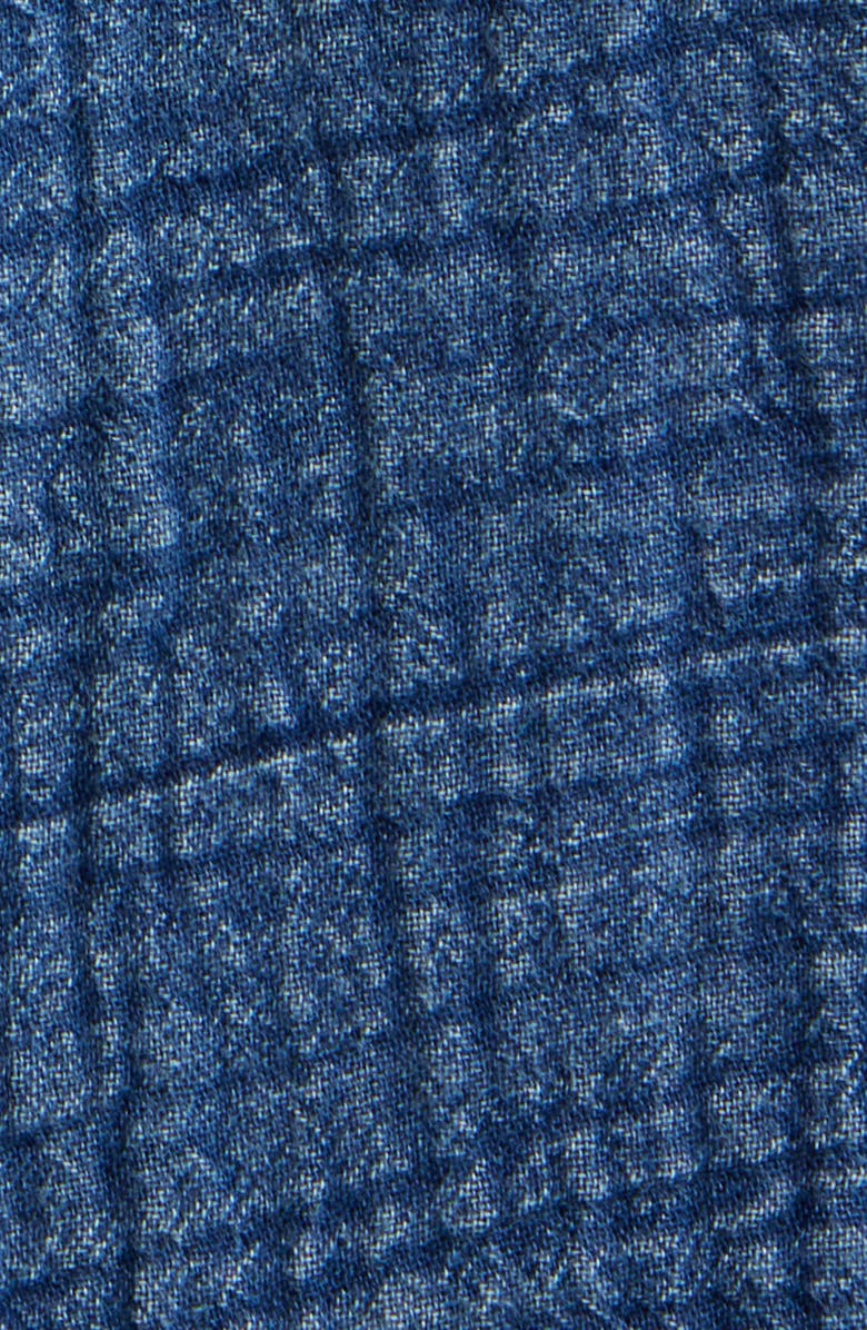 Tommy Bahama Beachside Cruiser Crinkled Short Sleeve Cotton Button-Up Shirt, Alternate, color, Indigo