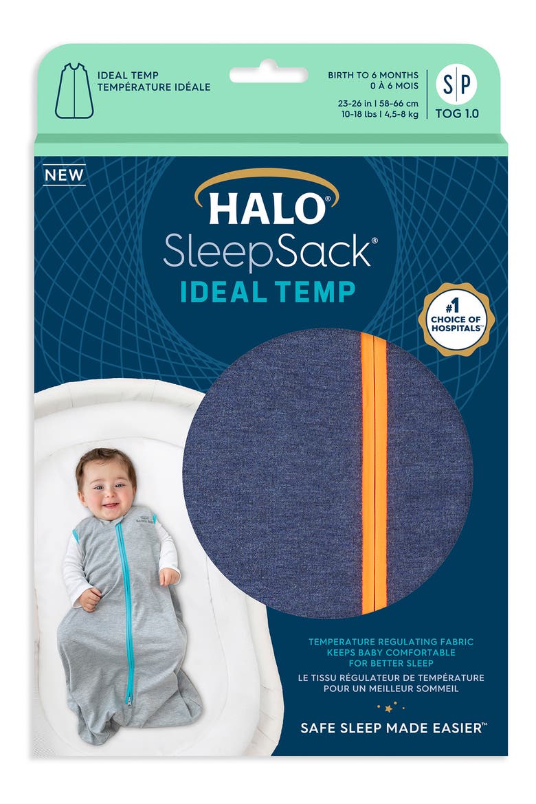 SleepSack™ Ideal Temp Swaddle, Alternate, color, NAVY