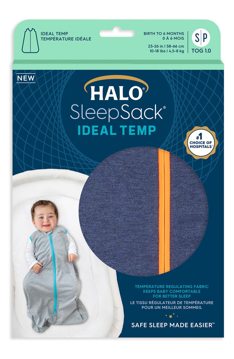 HALO SleepSack<sup>™</sup> Ideal Temp Swaddle, Alternate, color, Navy