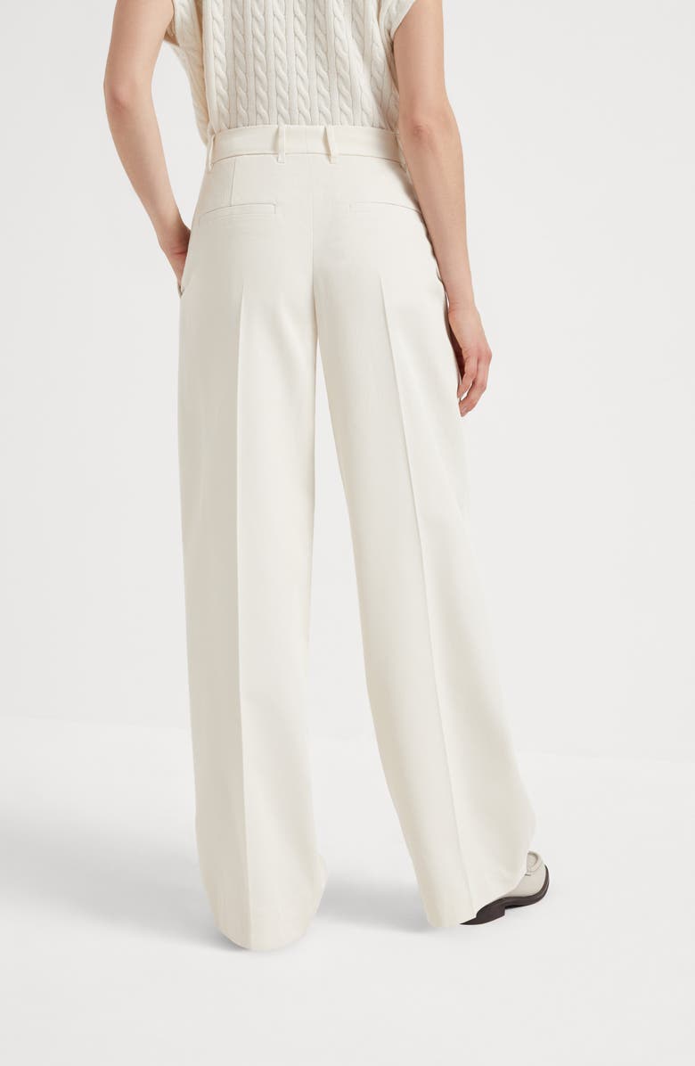Brunello Cucinelli Wide Pleated trousers, Alternate, color, 