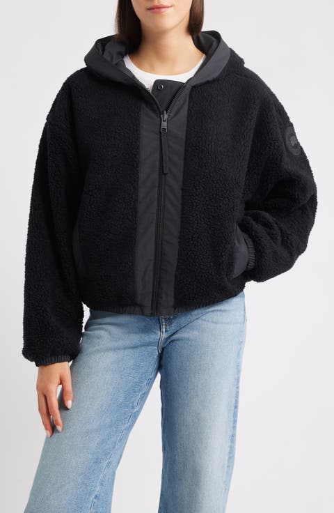 Alberini Reversible High Pile Fleece Bomber Jacket