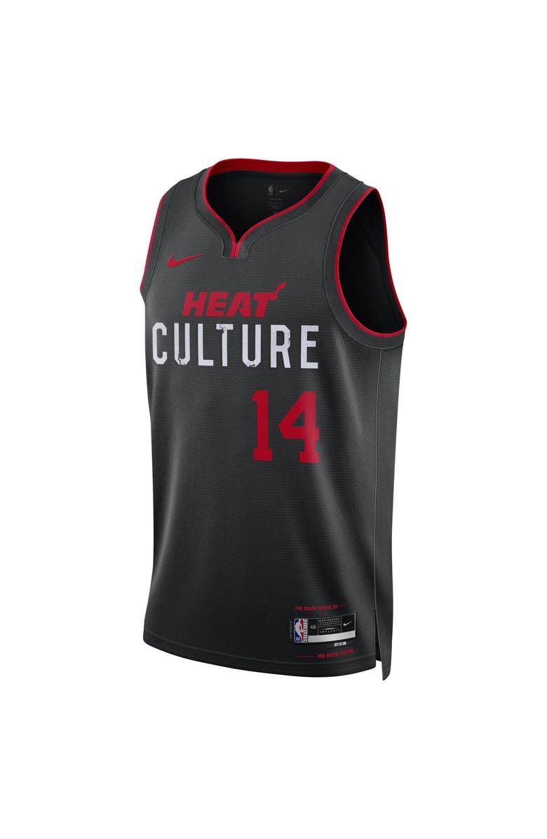 Nike Unisex Nike Tyler Herro Black Miami Heat 2023/24 Swingman Jersey - City Edition, Alternate, color, 
