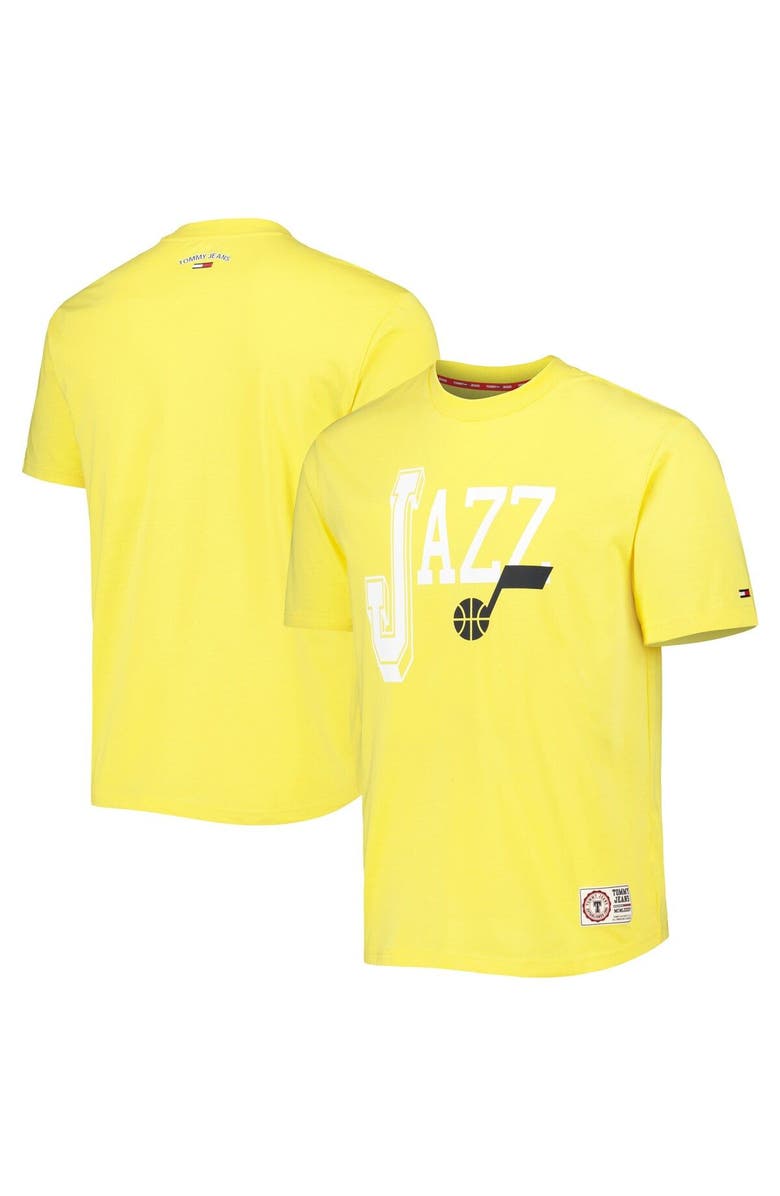 TOMMY JEANS Men's Tommy Jeans Gold Utah Jazz Mel Varsity T-Shirt, Main, color, Gold
