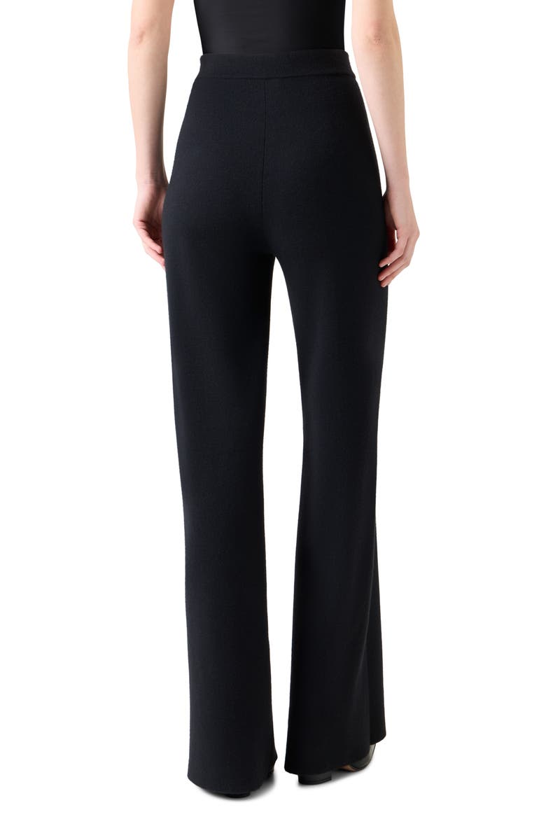 Cashmere & Silk Knit Pants, Alternate, color, BLACK