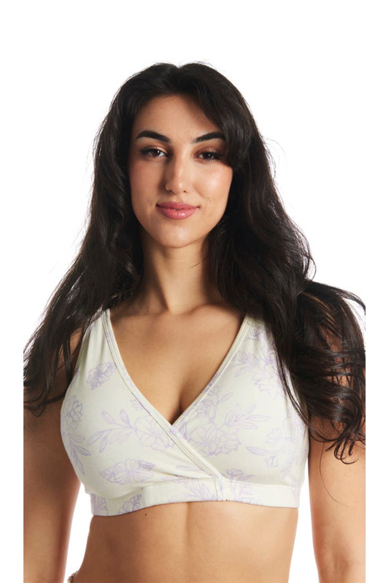 Paisley During & After 3-Piece Maternity/Nursing Sleep Bras, Alternate, color, Bali