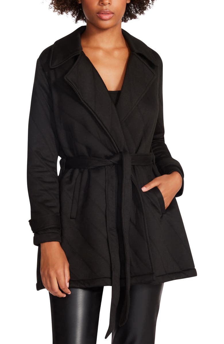 Steve Madden Kennedy Quilted Knit Jacket, Main, color, 