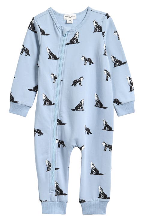 Kids' Wolves Fleece Playsuit