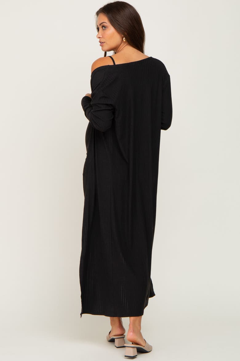 Ribbed Cardigan 2 Piece Set, Alternate, color, Black