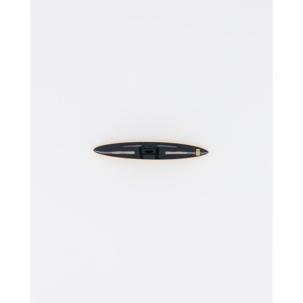 Alexandre De Paris Acetate Panama Barette In Black