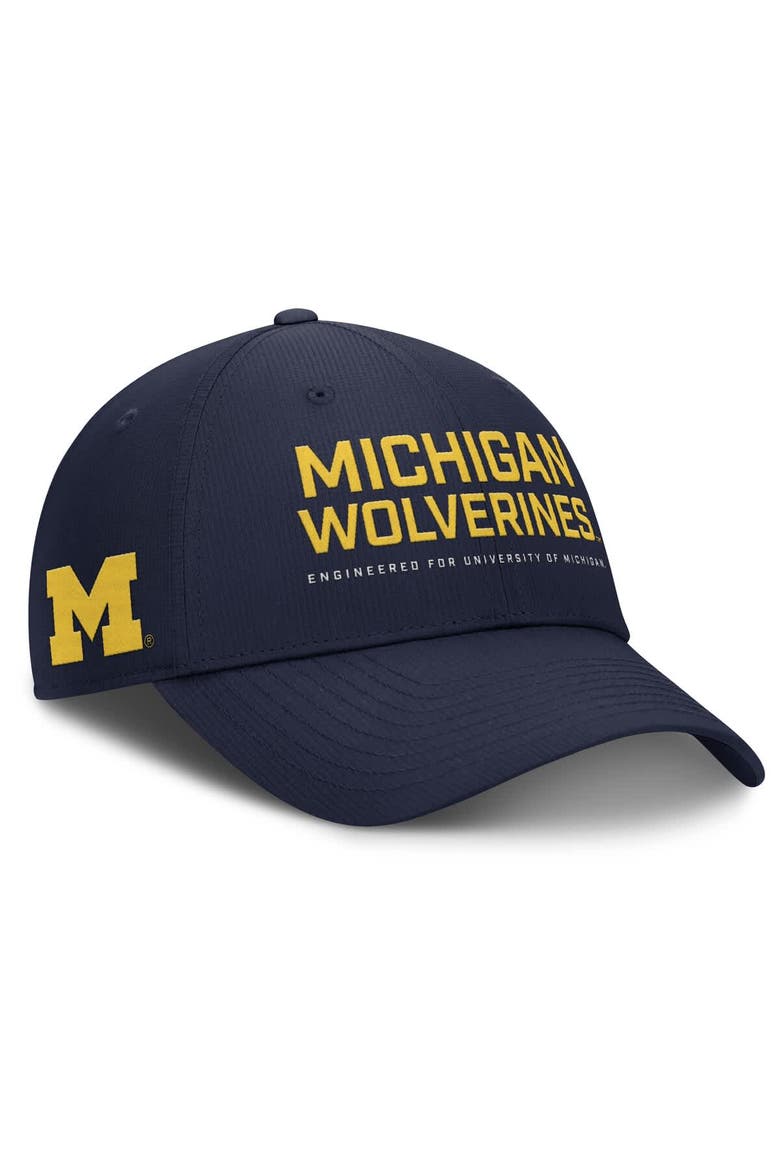 Men's Jordan Brand Navy Michigan Wolverines 2025 On-Field Gameday Club Adjustable Hat, Alternate, color, Navy