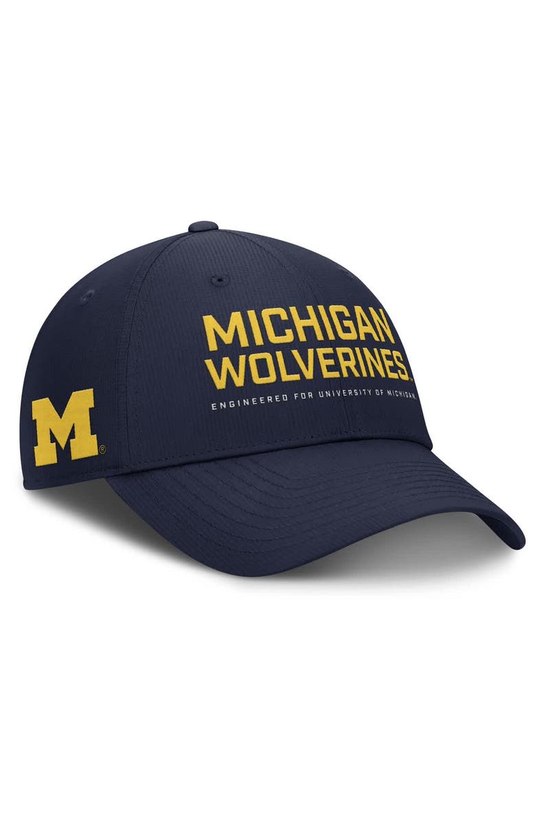 Jordan Brand Men's Jordan Brand Navy Michigan Wolverines 2025 On-Field Gameday Club Adjustable Hat, Alternate, color, Navy