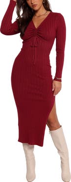 Petal & Pup Irene Long Sleeve Sweater Dress