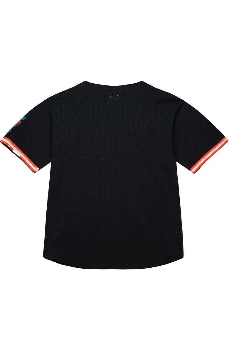 Mitchell & Ness Men's Mitchell & Ness Black Florida Gators On The Clock Full-Button Fashion Jersey, Alternate, color, Black