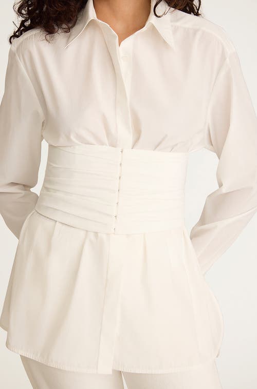 REBECCA TAYLOR REBECCA TAYLOR CORSETED BUTTON DOWN 