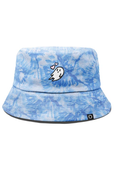 Womens Heartly Ghost Cotton Bucket Hat