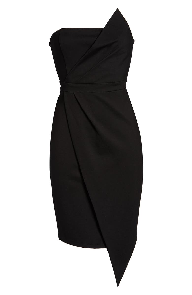 Lulus Queen of the City Strapless Sheath Dress, Alternate, color,