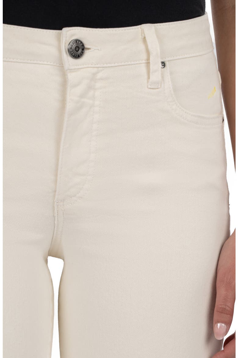 Meg Fab Ab High Waist Cuffed Ankle Wide Leg Jeans, Alternate, color, CANDLE