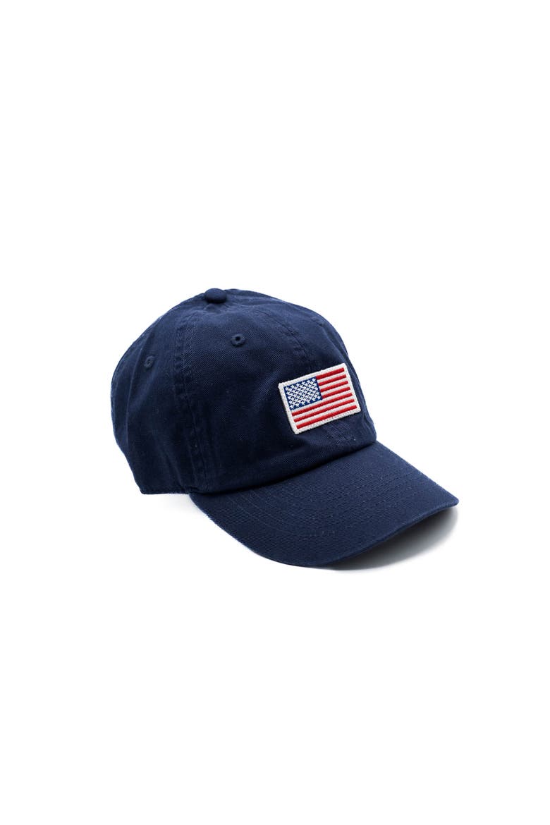 Flag Baseball Hat Adult, Alternate, color, Navy
