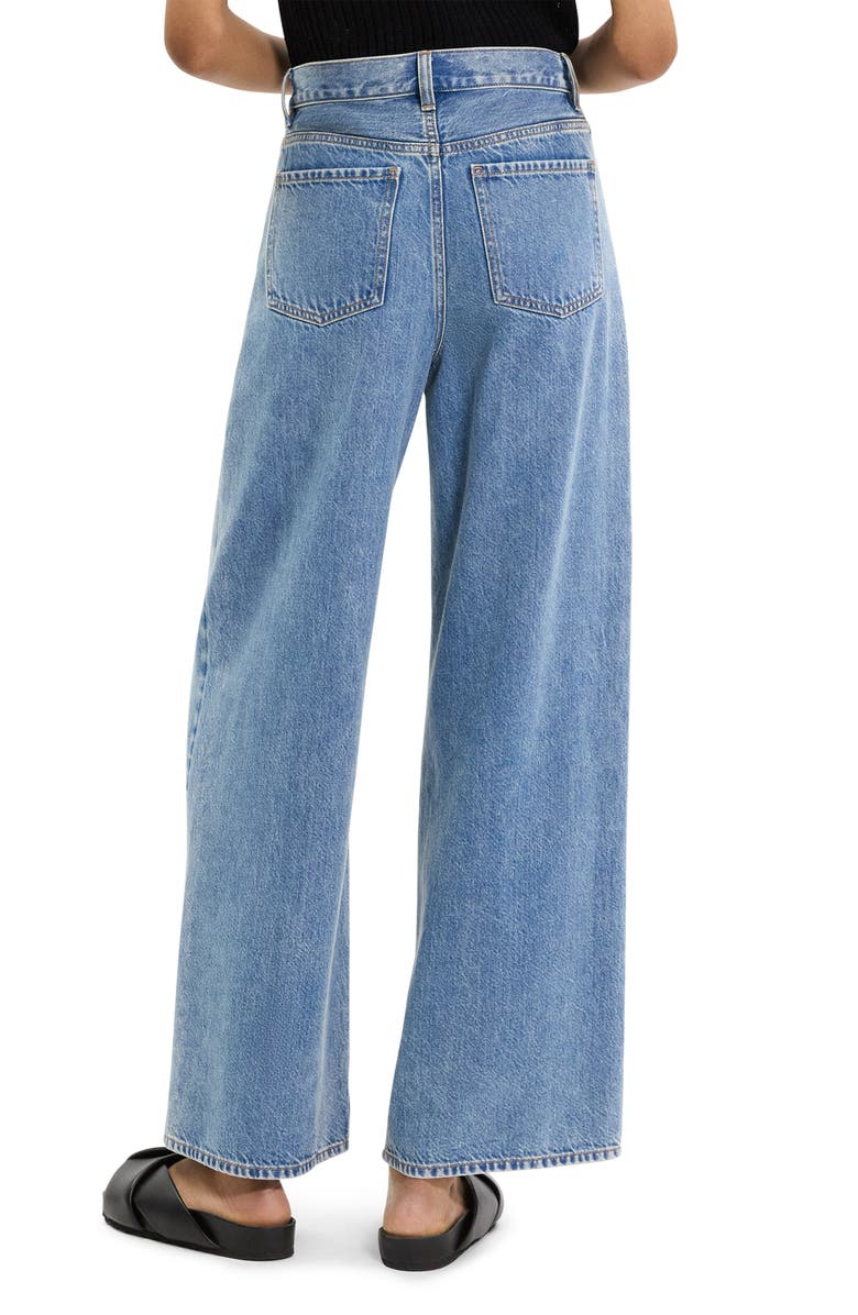 Theory Relaxed Fit High Waist Wide Leg Jeans, Alternate, color, 