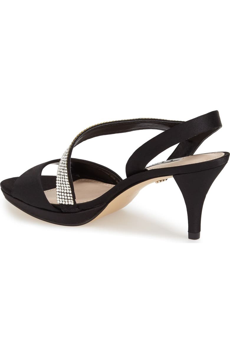 Nina 'Novelle' Crystal Embellished Evening Sandal, Alternate, color,