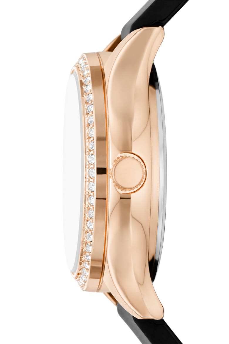 Starline Silicone Strap Watch, 34mm, Alternate, color, ROSE GOLD