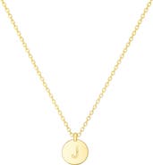 House of Frosted Initial Pendant Necklace