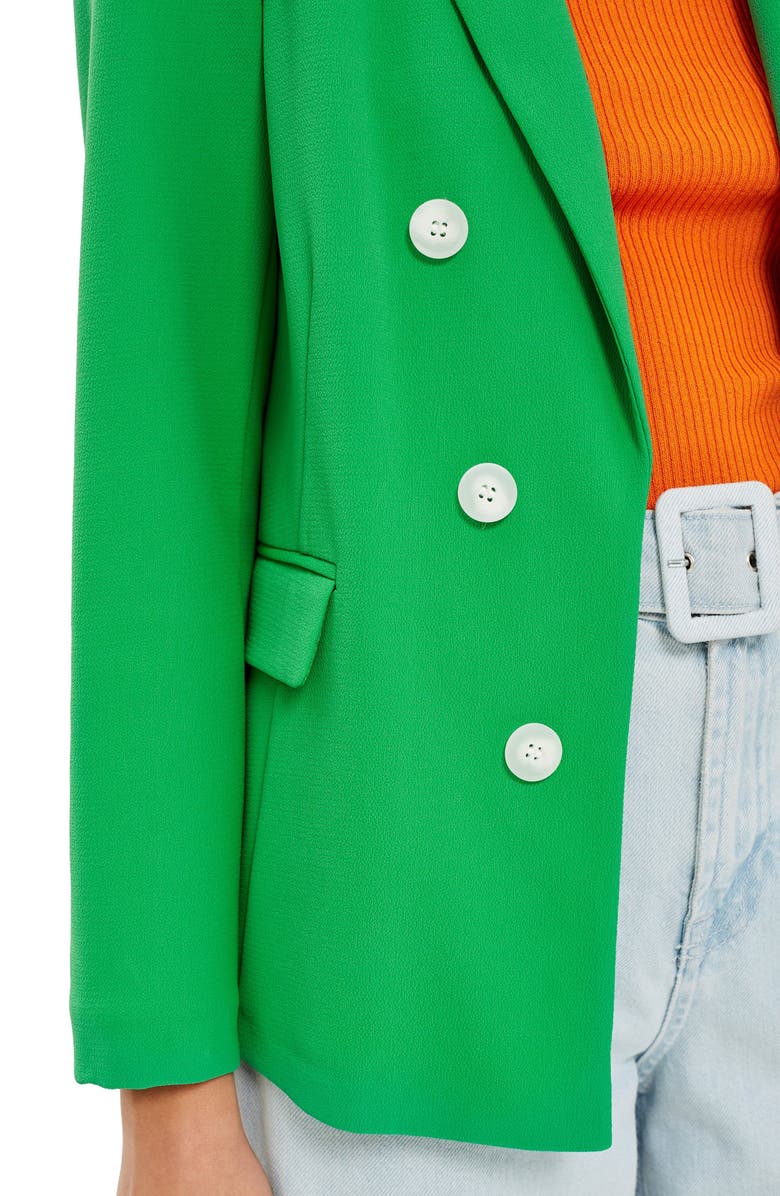 Topshop Bonded Double Breasted Jacket, Alternate, color,