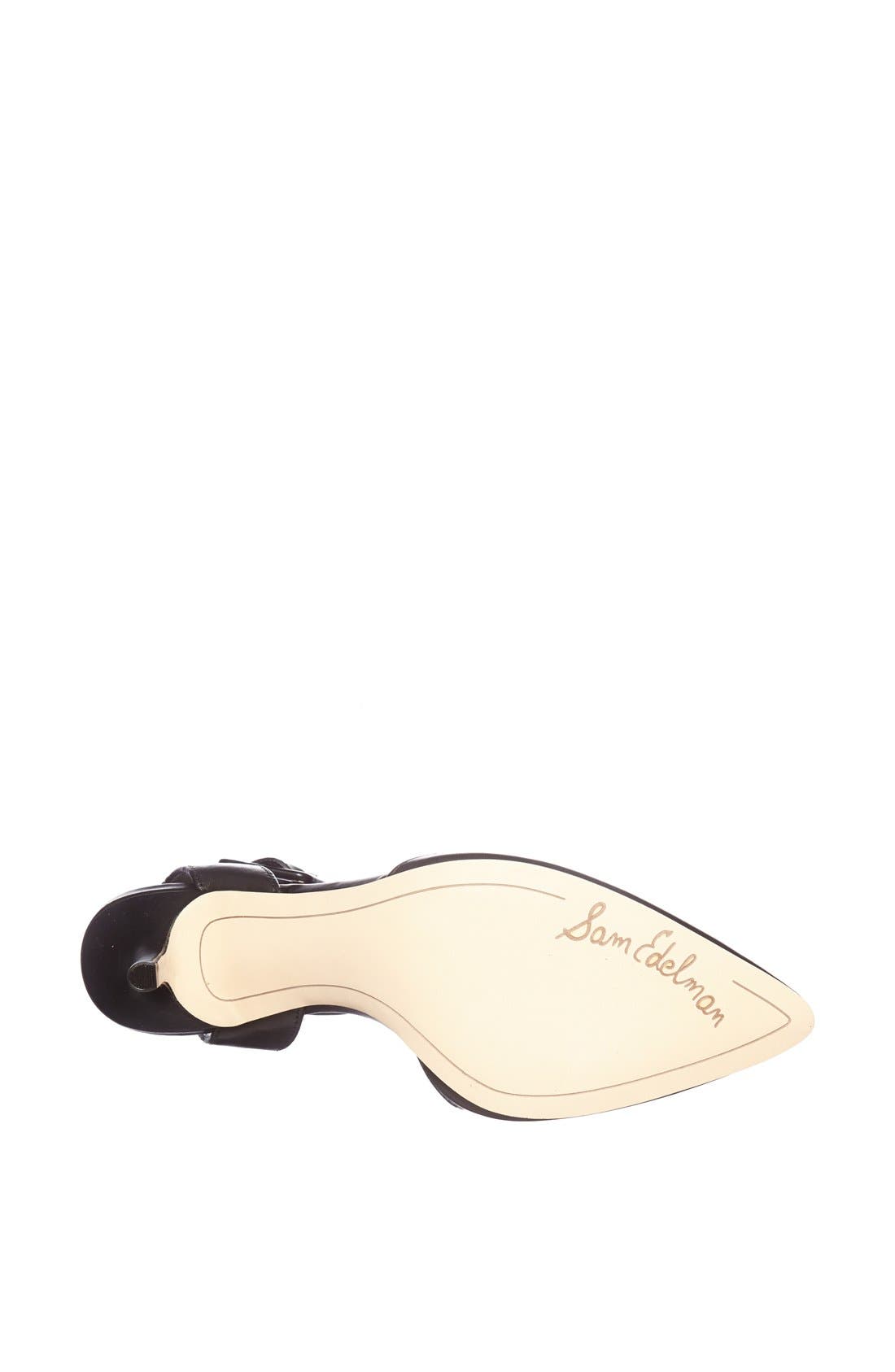 'Okala' Pump, Alternate, color, BLACK LEATHER
