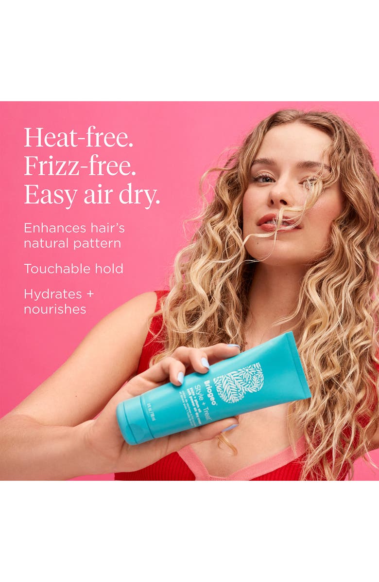 Briogeo Style + Treat Yuzu + Plum Oil Air Dry Hair Styling Cream, Alternate, color, 