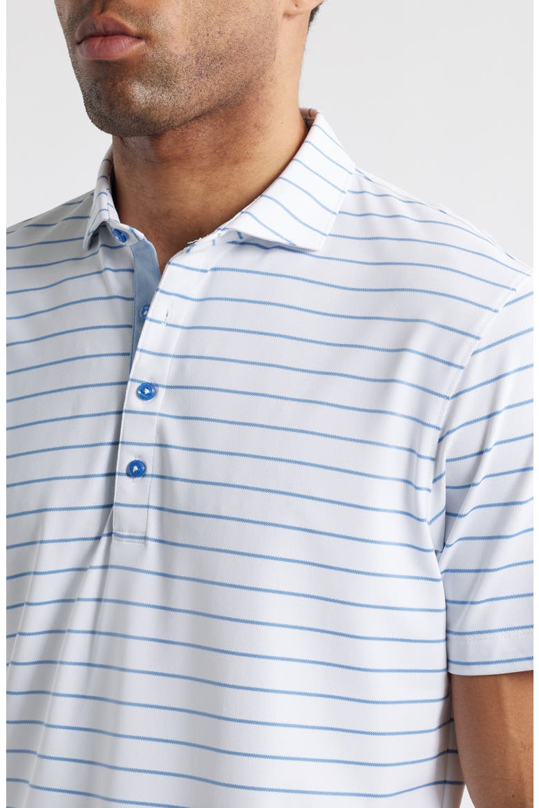 Kerwin Stripe PREP-FORMANCE Golf Polo, Alternate, color, WHITE TIDE