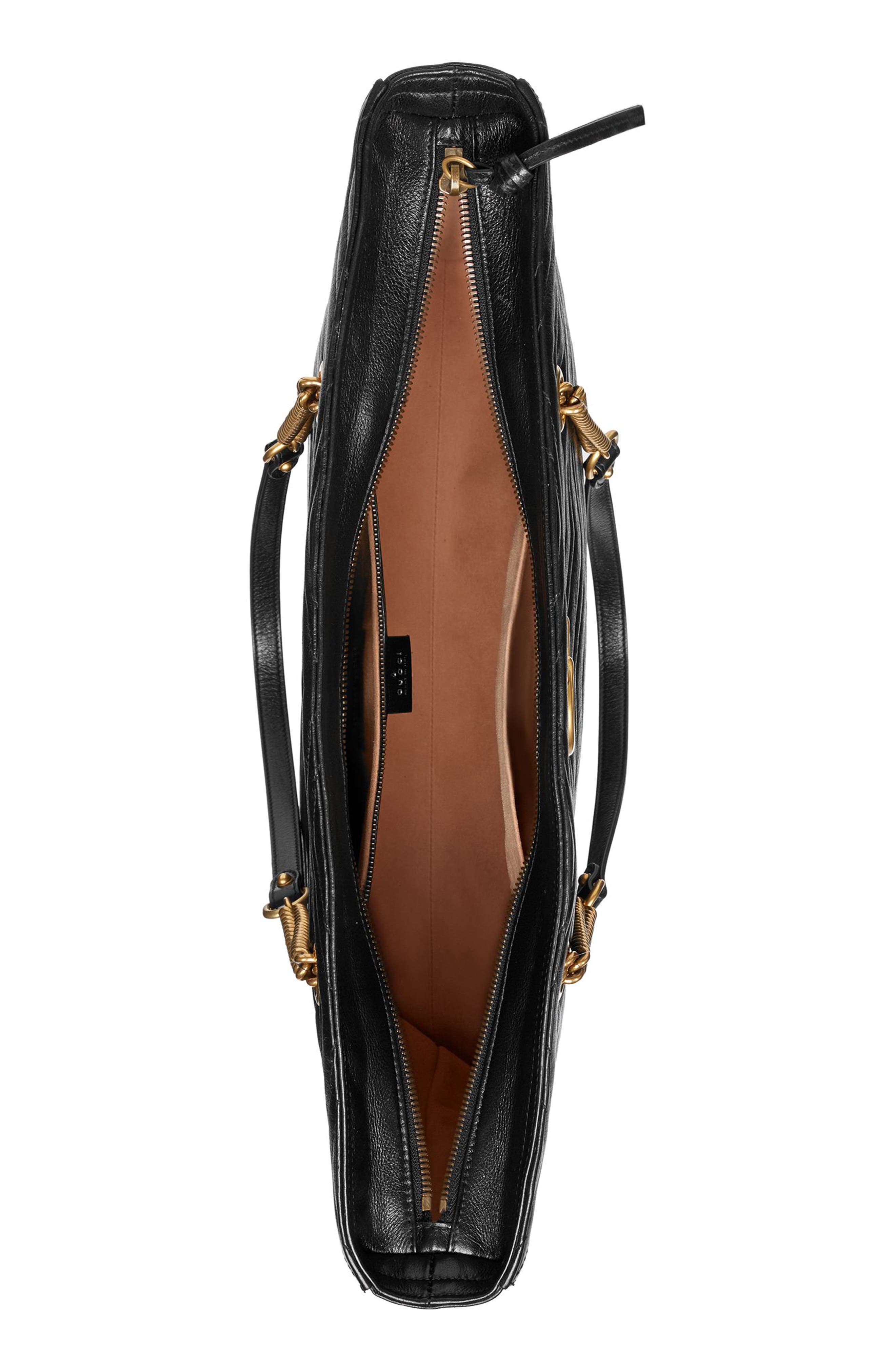 Gucci Matelassé Leather North/South Tote Bag, Alternate, color, 