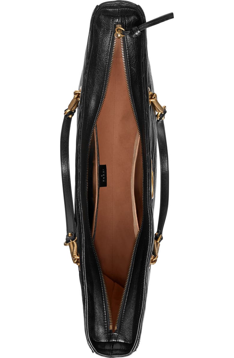 Gucci Matelassé Leather North/South Tote Bag, Alternate, color,