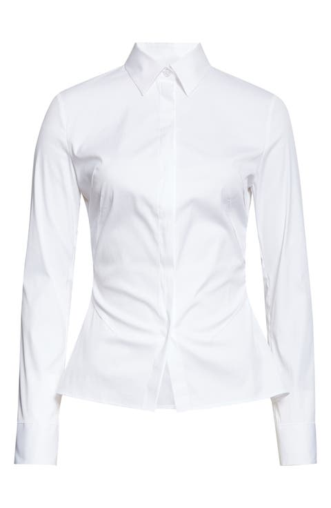 Burbel Fitted Cotton Blend Button-Up Shirt