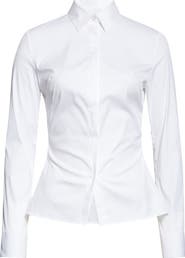 BOSS Burbel Fitted Cotton Blend Button-Up Shirt