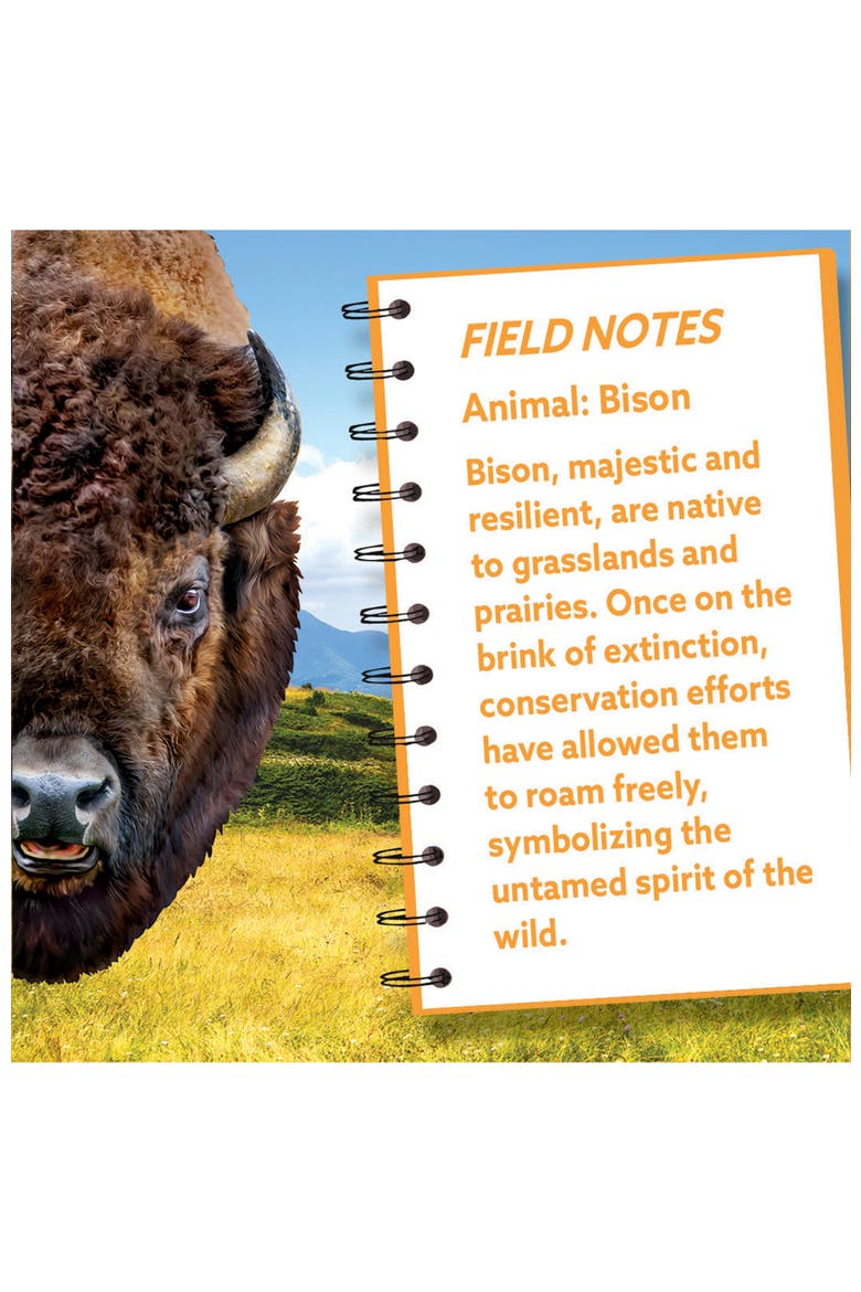 Bison 100 Piece Shaped Jigsaw Puzzle, Alternate, color, Multicolor