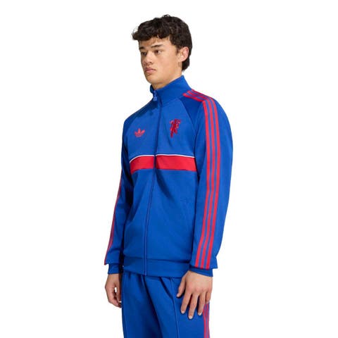 Men's adidas Originals Royal Manchester United OG 2.0 Icon Full-Zip Track Jacket