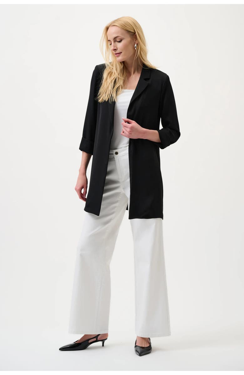 JOSEPH RIBKOFF Classic Long Blazer, Alternate, color, Black