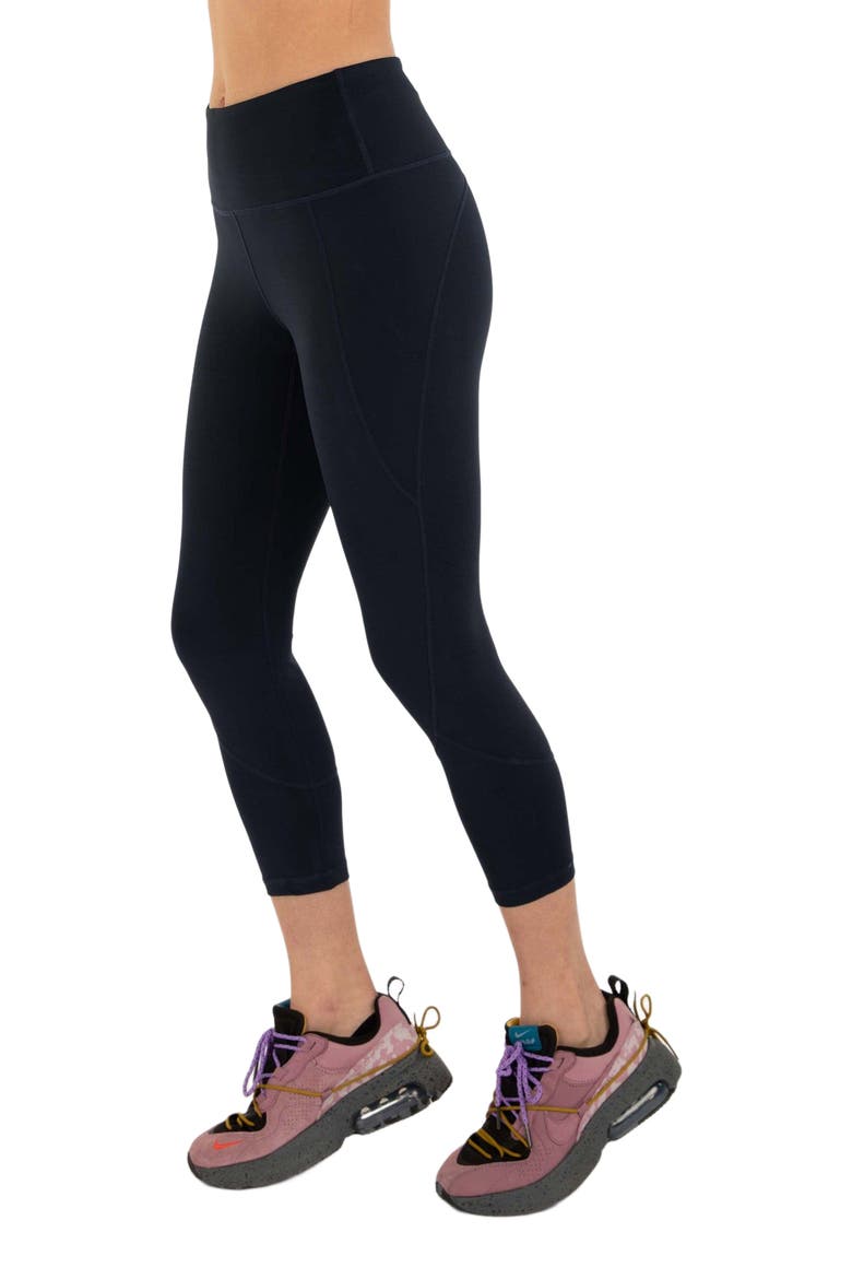 Power Up Silkiflex Leggings 21.5", Alternate, color, Cool Navy