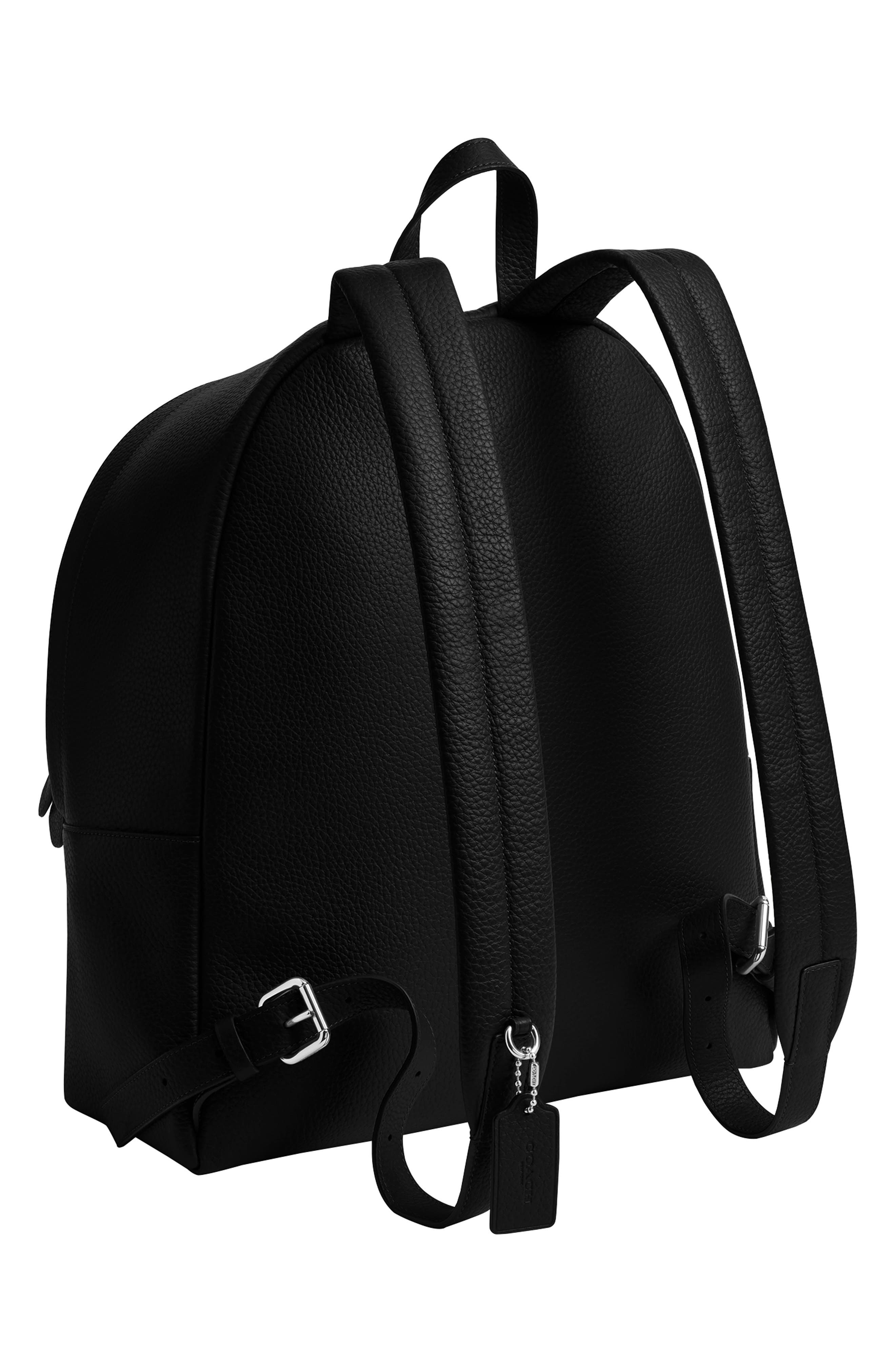 COACH Ridgewood Leather Backpack, Alternate, color, 