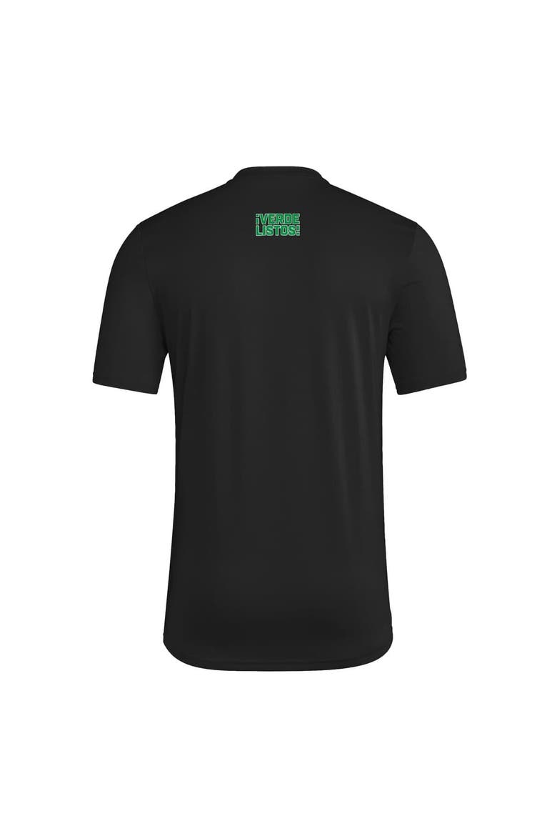 Men's adidas  Black Austin FC 2025 Jersey Hook AEROREADY T-Shirt, Alternate, color, Black