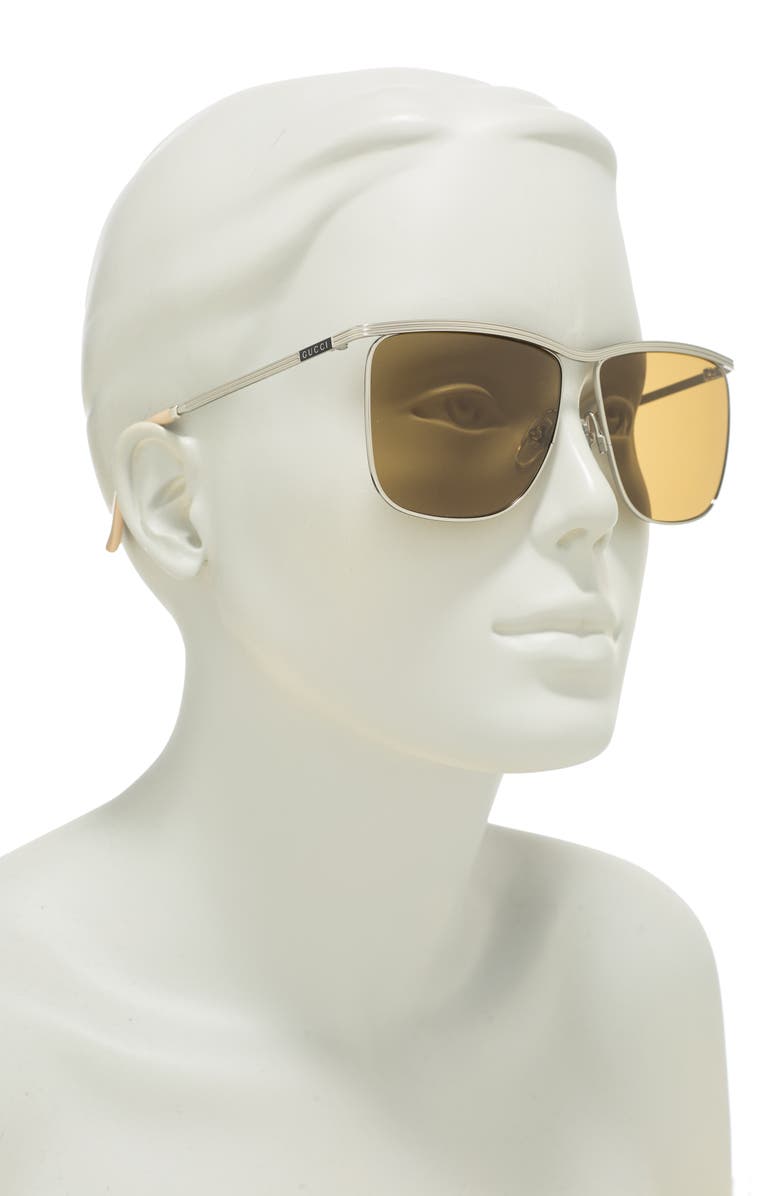 Gucci 62mm Square Sunglasses, Alternate, color,