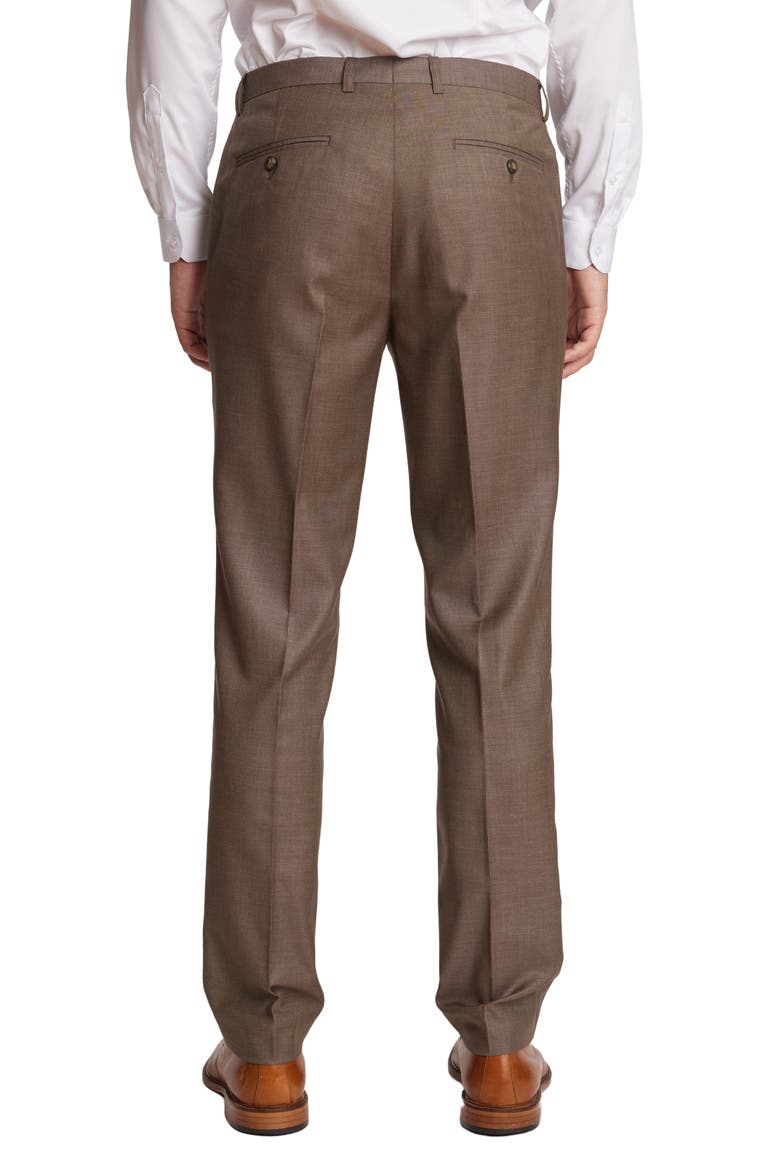 Modern Fit Downing Dress Pants, Alternate, color, DARK KHAKI SHARK