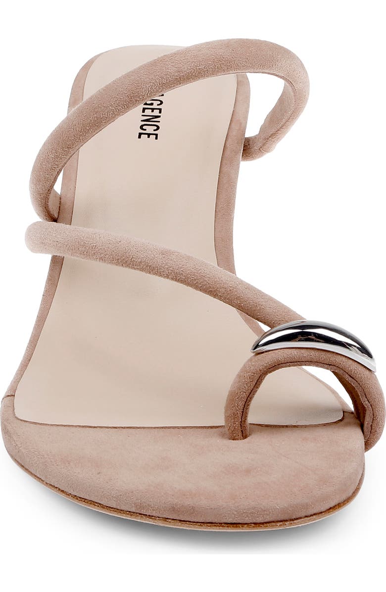 L'AGENCE Maritza Wedge Slide Sandal, Alternate, color, Cappuccino Suede
