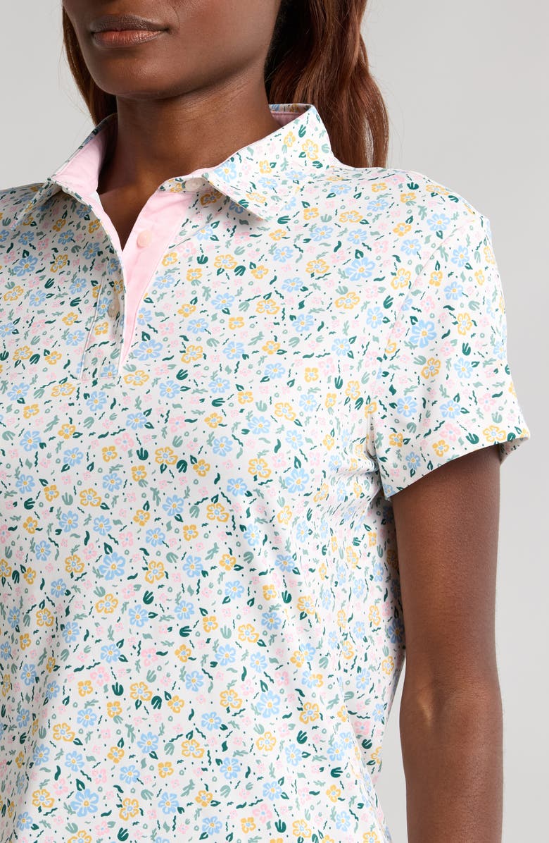 Swannies Megan Floral Polo, Alternate, color, 