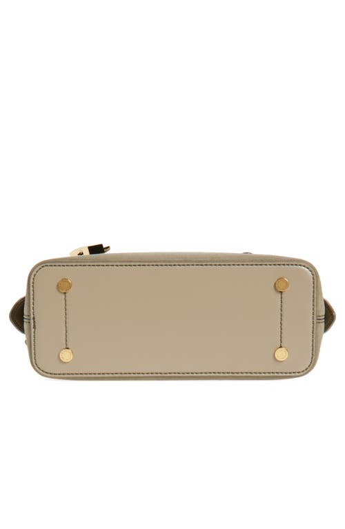 Stella Mccartney Ryder Faux Suede Crossbody Bag In Khaki