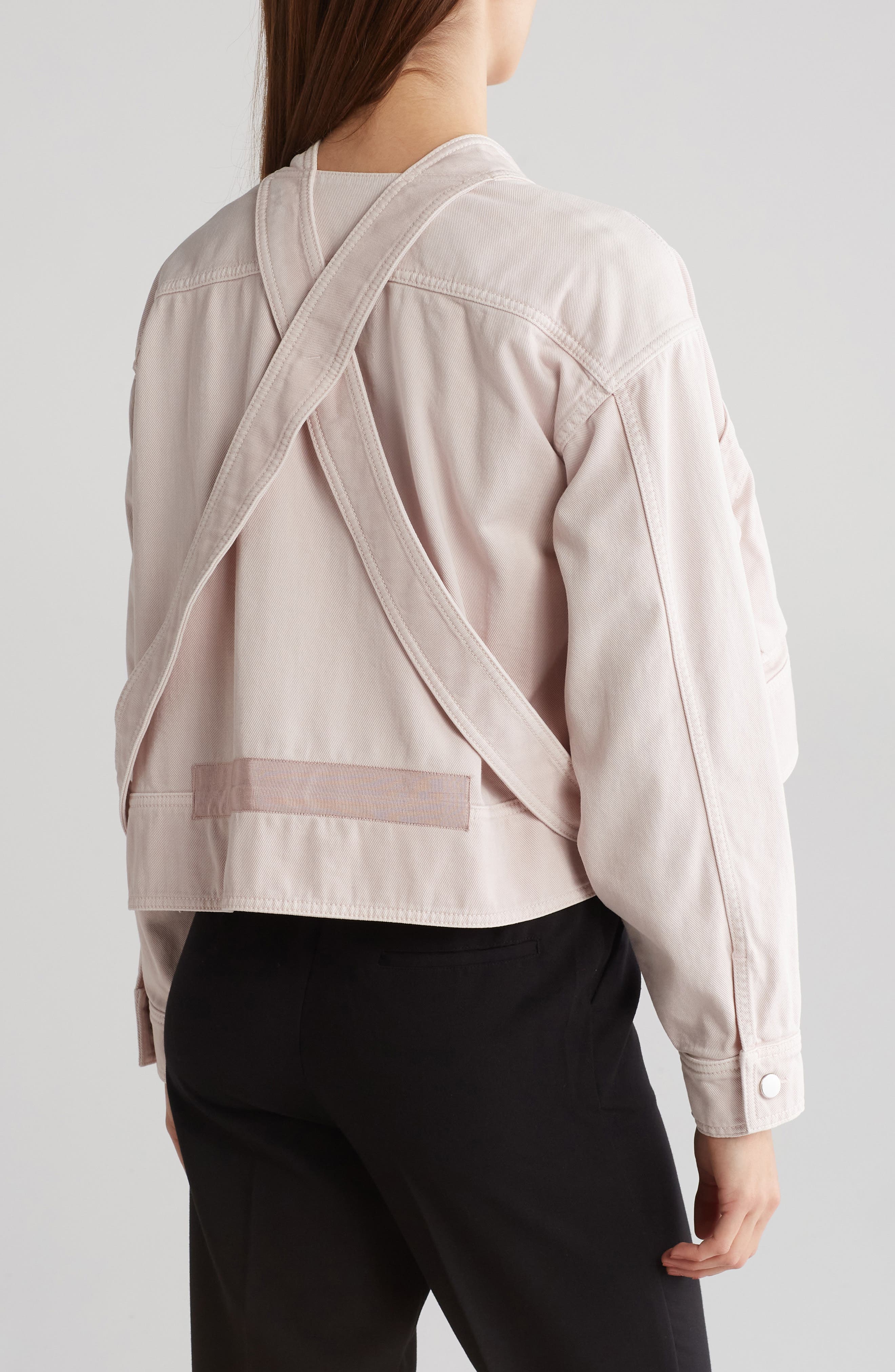 Valentino Intersecting Strap Denim Jacket (Women) | Nordstromrack