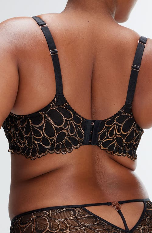 Savage X Fenty Savage Not Sorry Unlined Lace Balconette Bra In Black