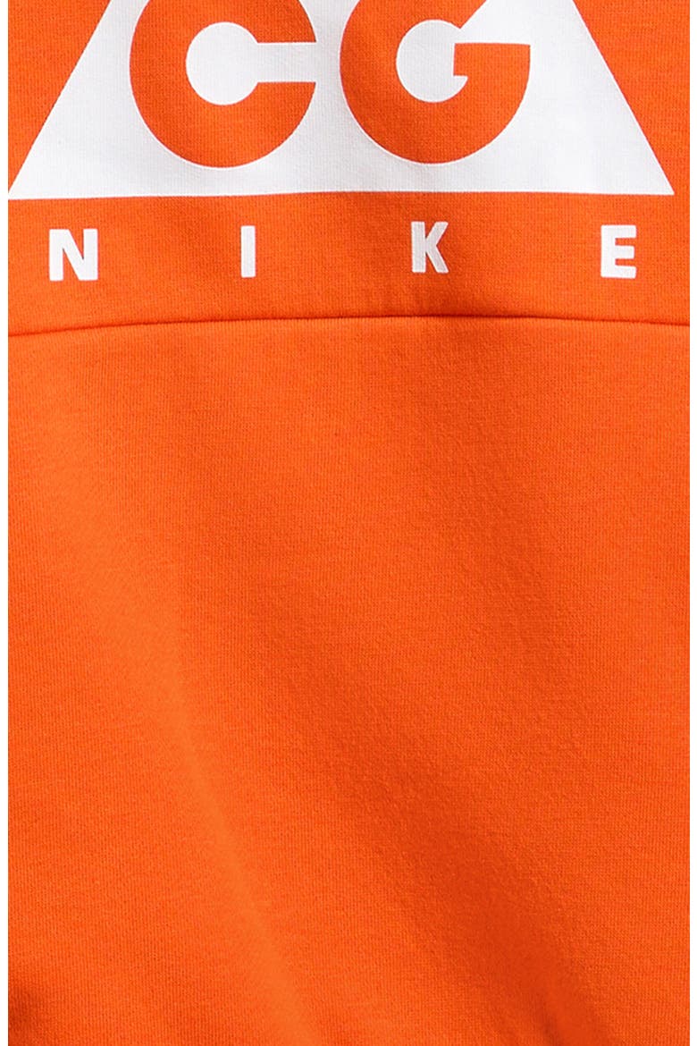 Kids' Nike ACG Fleece Hoodie, Alternate, color, SAFETY ORANGE